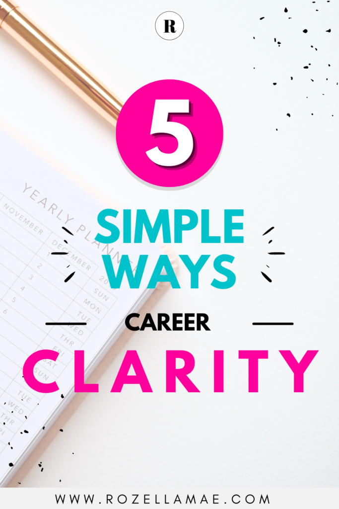 5 simple ways to find career clarity